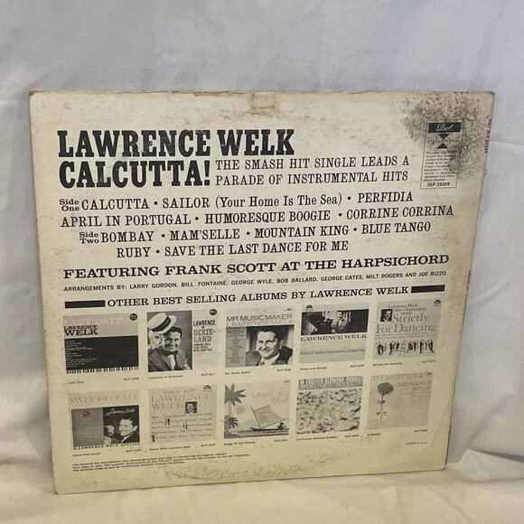 Lawrence Welk Calcutta! (Vinyl, 1961) Dot Records DLP 25359 Good+ LP Record - Picture 3 of 12